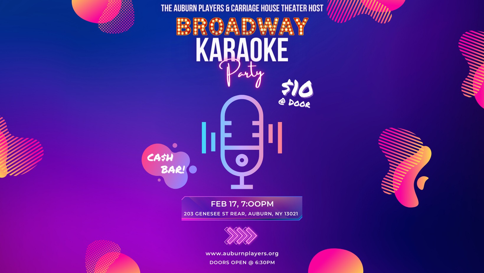 Cayuga Museum & Auburn Players Partnering for Fundraiser