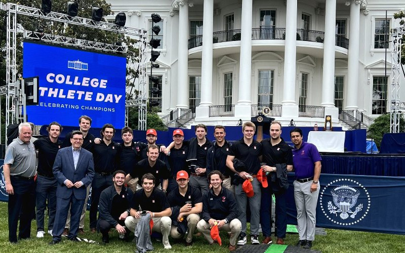 National Champion Hobart Hockey Team Visits The White House