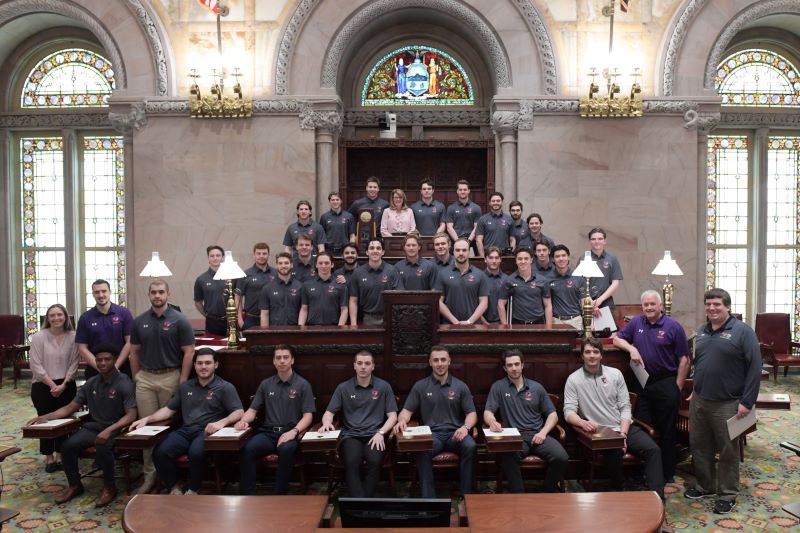 National Champion Hobart Hockey Honored in Albany
