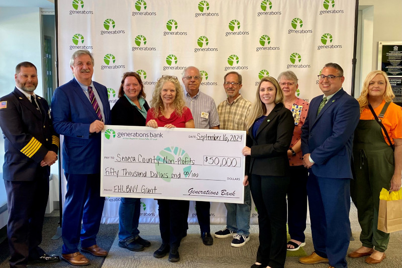 Generations Bank Secures $50K for Seneca Falls Nonprofits