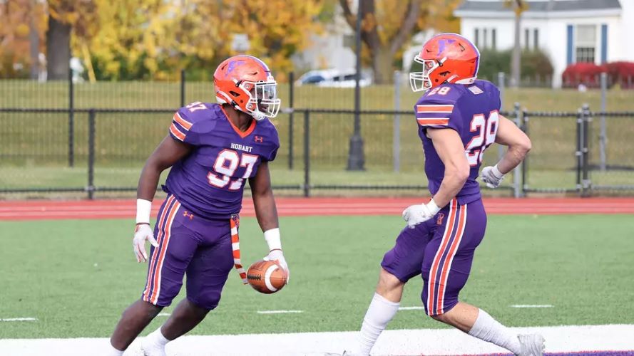 Hobart Football Rolls Over St. Lawrence
