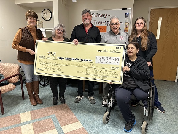 Fundraiser at Sons and Daughters of Italy Raises More than $3500 for Geneva General Hospital Dialysis Center