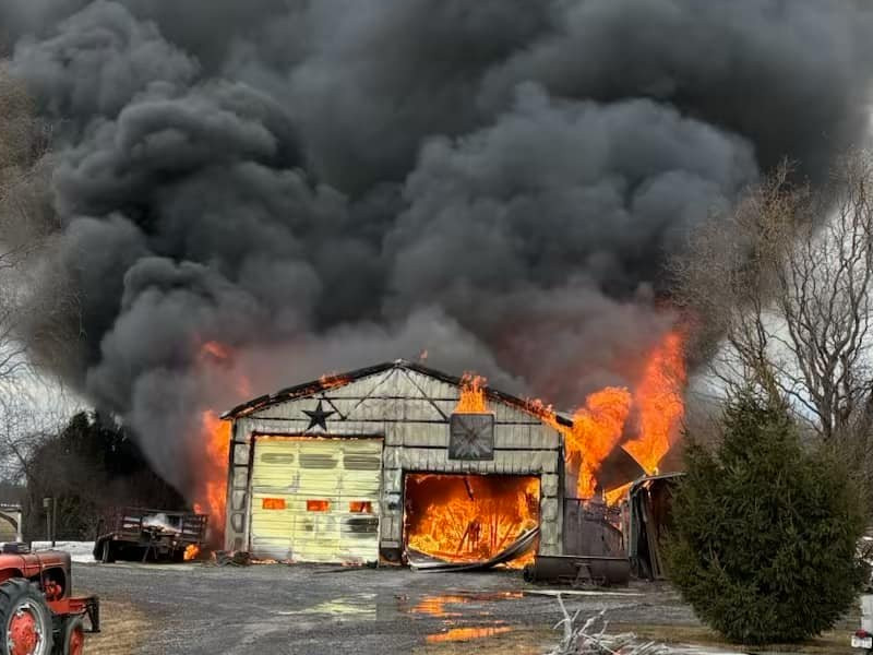 Gorham Garage Destroyed by Fire