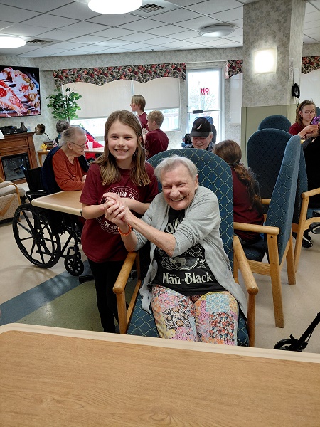 Elizabeth Cady Stanton Students and Huntington Living Center Residents Create Memories Together