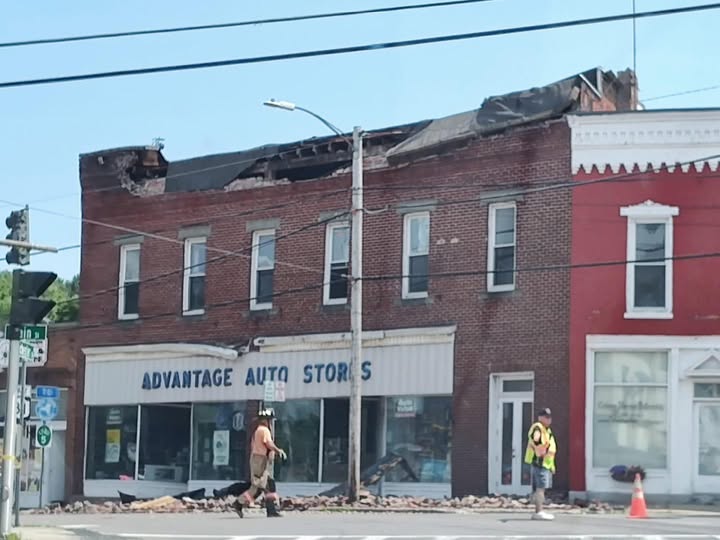 Cayuga County Building Partially Collapses