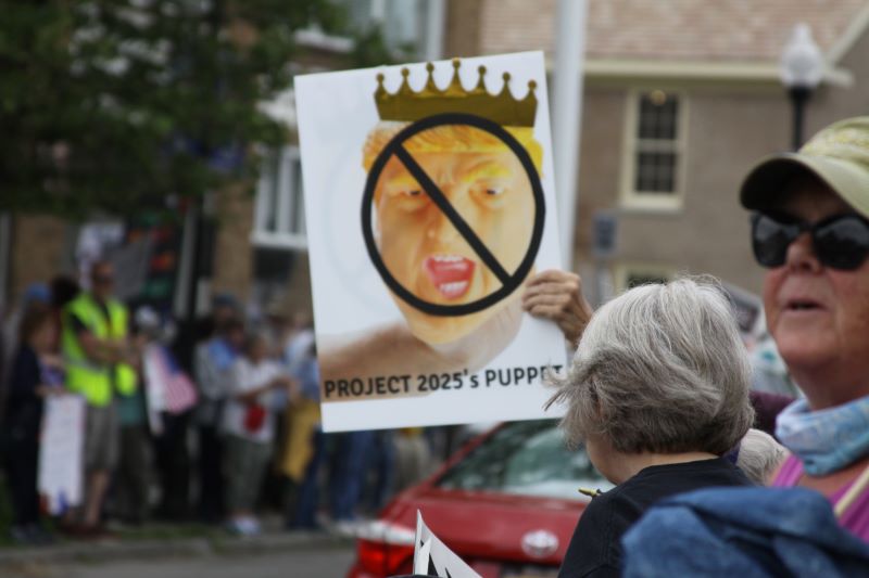 2,000 Plus Turn Out For “No Kings” Protest in Seneca Falls