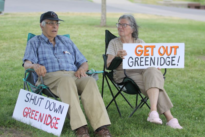 Rally Held To Protest Greenidge Generation Cryptomining