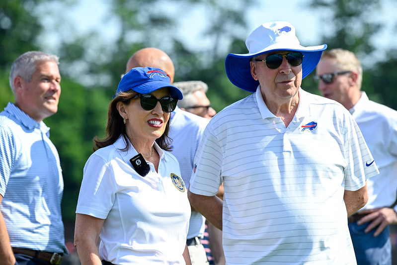 Governor Hochul Visits Bills Training Camp