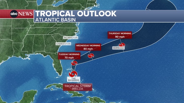 Tropical Storm Imelda: Tracking the storm’s path near the Southeast coast