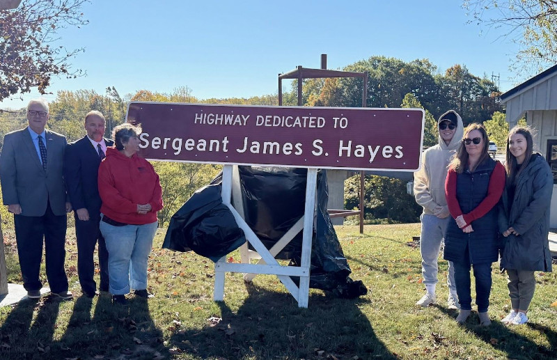 State Route 14 in Yates County Dedicated as “Sgt. James S. Hayes Memorial Highway”