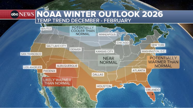 Winter 2025 forecast: What to expect based on where you live in the US
