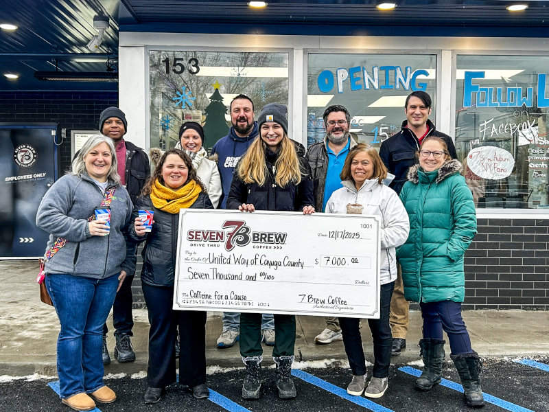 7 Brew’s Caffeine for a Cause Raises $7K for United Way of Cayuga Co.