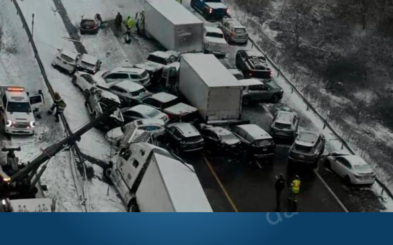UPDATE: 37 Vehicle Crash on I-81 in Onondaga County (Video)
