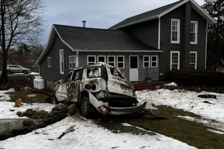 High-Speed Crash Damages Two Homes in Clifton Springs