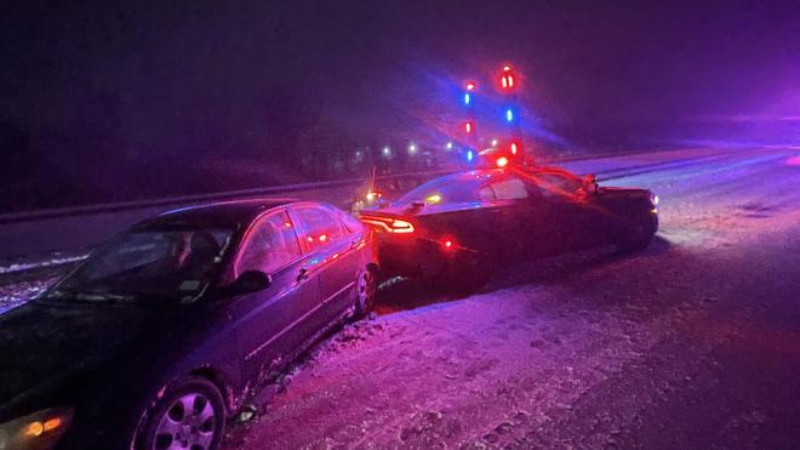 Trooper Injured After Patrol Car Struck on Thruway